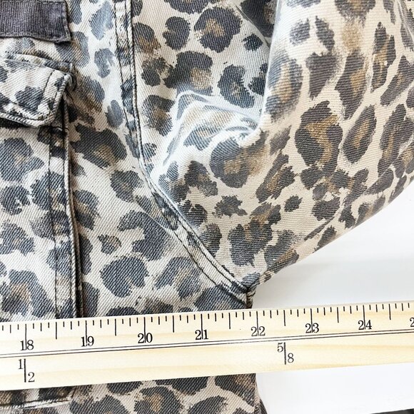 Free People Leopard Print Utility Jacket - Picture 8 of 9